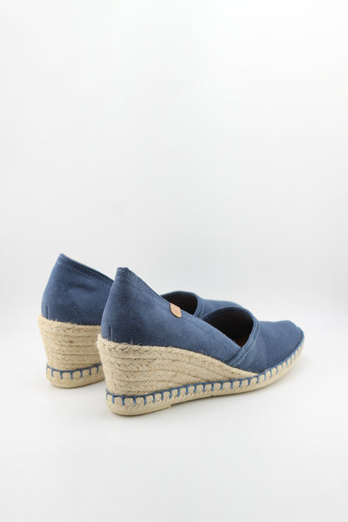 Verbenas Pleated Slingback Espadrille Nucleo Wedge Shoe